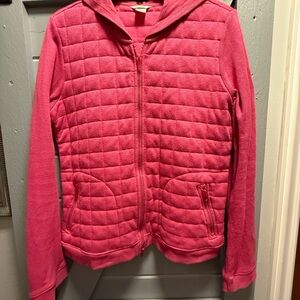 Christopher & Banks Fuchsia Quilted Puffer Jacket